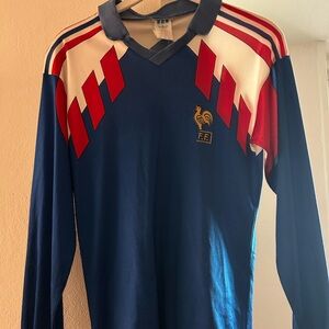 Blue and Red Long Sleeve Jersey